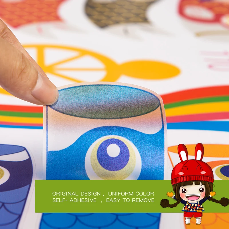 Growth chart of carp Wall Decal Sticker Home Decor DIY Removable Art Vinyl Mural For Kids Room/Sofa/Cabinet QTM311 | Дом и сад