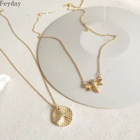 2019 vintage animal bee coin pendant necklace for women s925 sterling silver necklaces choker party wedding fashion jewelry