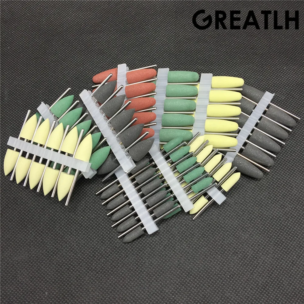 100 шт. стоматологические силиконовые Полировальные Алмазные зубы полировальная