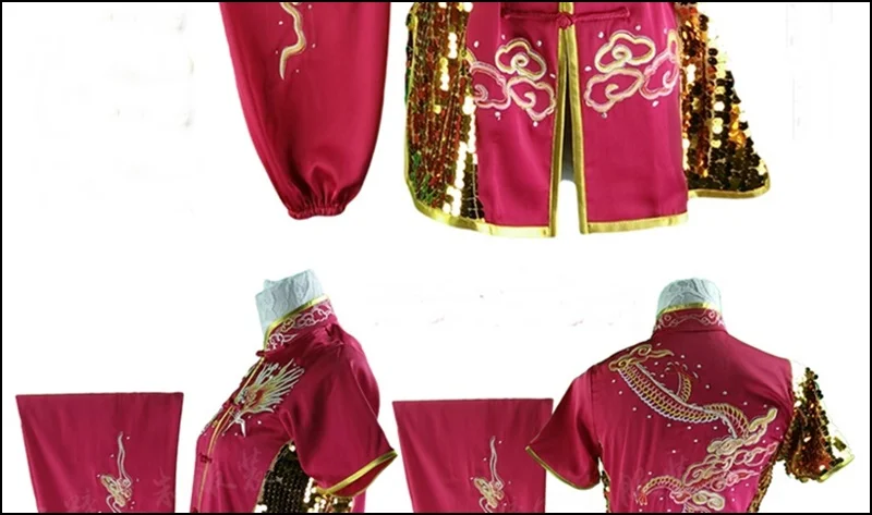 Wushu одежда форма для ушу костюм кунг-фу форма для единоборств китайский воин костюм Упражнение TA415