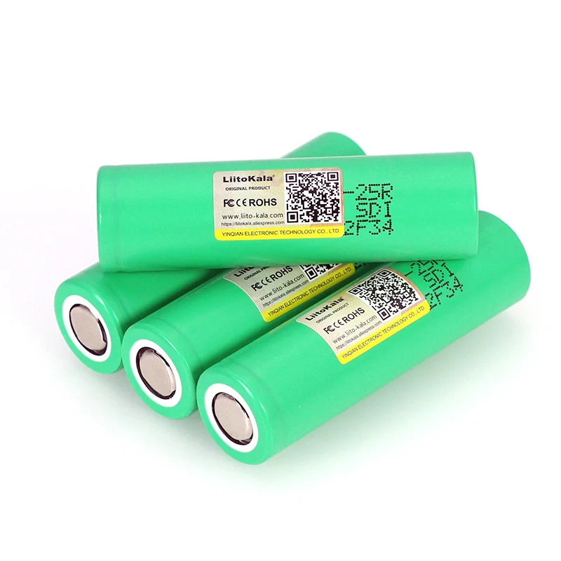 LiitoKala 18650 2500 mAh аккумуляторная батарея 3,6 V INR1865025R 20A разрядные батареи для использования в электронных сигаретах