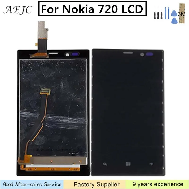 Для Nokia Lumia 720 N720 ЖК дисплей сенсорный экран дигитайзер монитор сборка Ремонт