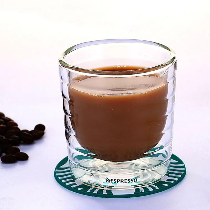 6 шт./компл. Кофе чашка Caneca ручной работы с двойными стенками, Стекло Чай чашки с белком молочной сыворотки и чаем "канистры с фильтром для кофемашины Nespresso Кофе эспрессо 85 мл 150 Термальность чашки