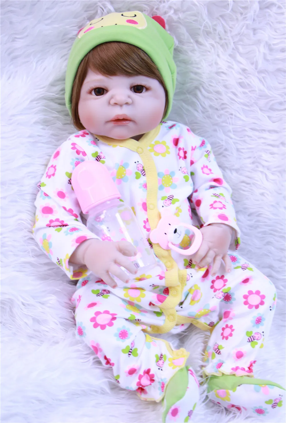 Куклы для новорожденных девочек 22 &quotNPK модные силиконовые куклы Reborn Bebe живой reborn