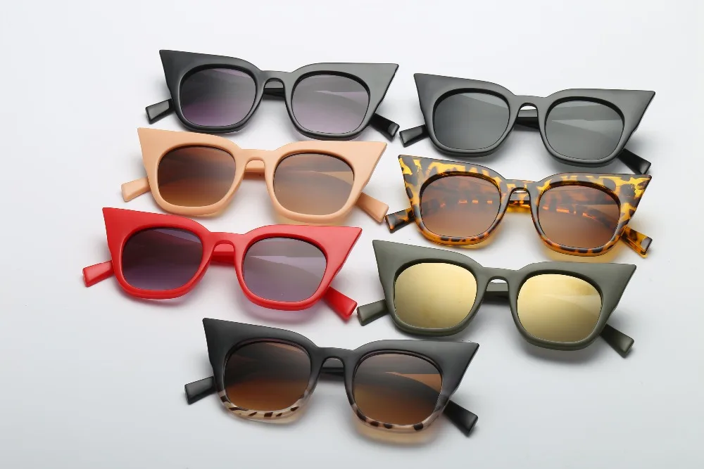 Женские солнцезащитные очки в стиле ретро MISM с рисунком кошачий глаз для