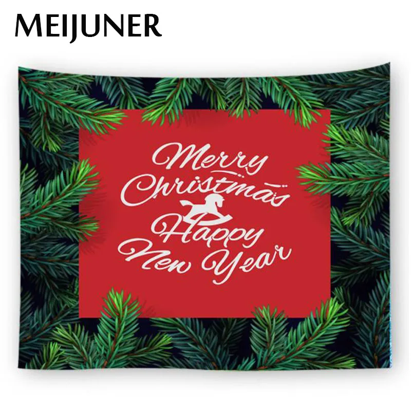 

Meijuner Merry Christmas Tapestry Hanging Wall Blanket Landscape Living Room Wall Decoration Decor Tapestries For New Year MJ110