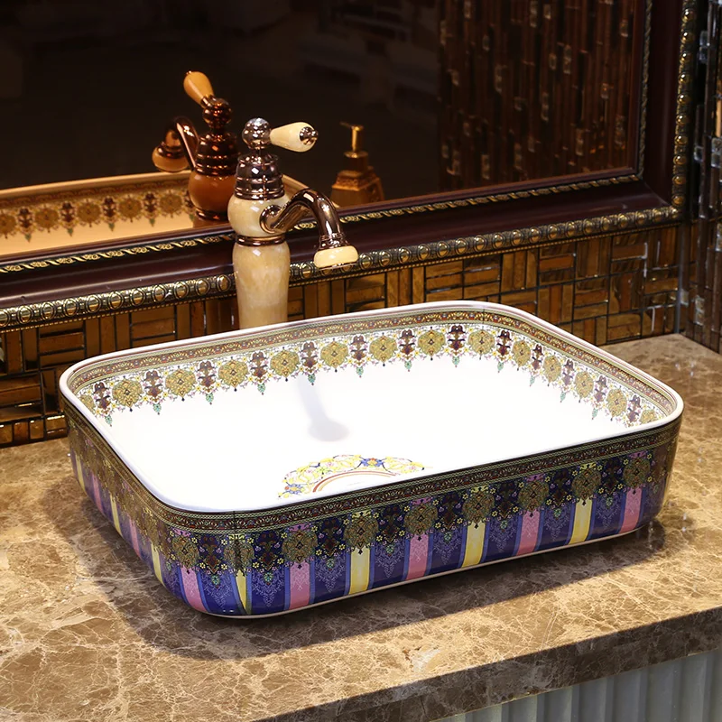Прямоугольный китайский умывальник Procelain раковина Lavabo керамические раковины