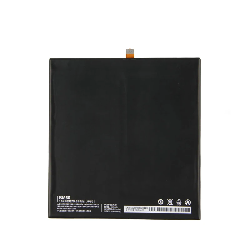 Оригинальный запасной аккумулятор 6520 мАч BM60 для Xiaomi Pad 1 Mipad A0101 BM 60|mobile phone battery|battery
