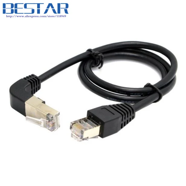 Прямой сетевой кабель 0 5 м 1 2 3 угловой Cat5e 8P8C STP Cat 5e RJ45 Lan Ethernet 90D 50 см|patch cord|rj45 lanlan