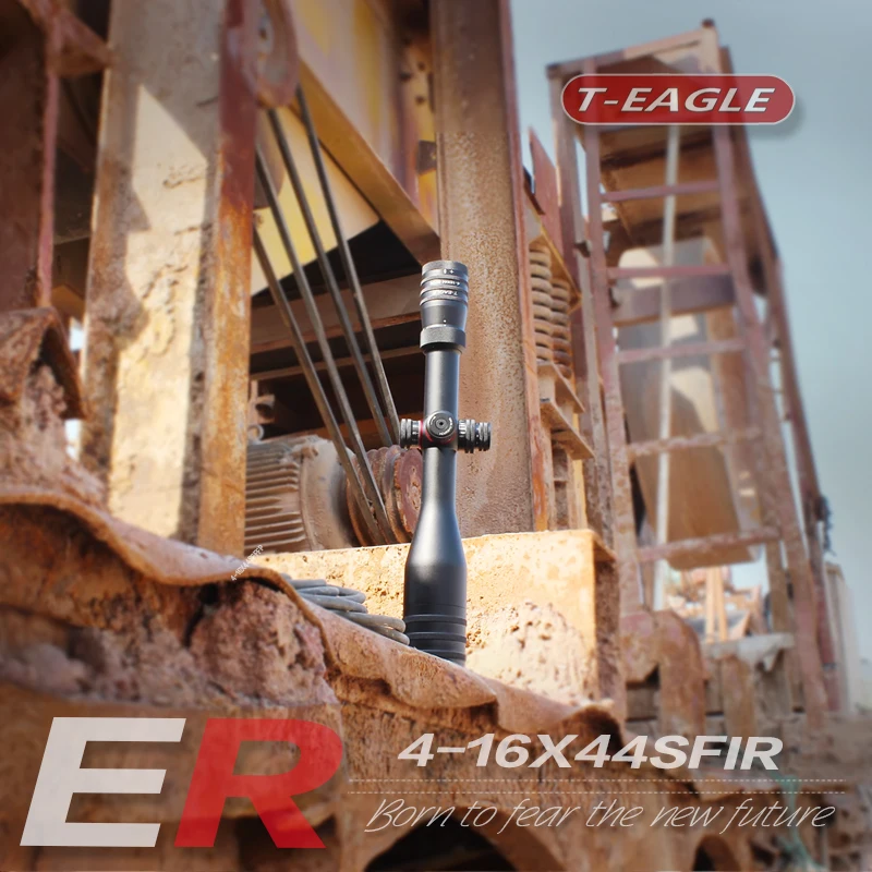 T-EAGLE Тактический длинный диапазон винтовок Сфера 4-16x44 SFIR воздушная винтовка оптика Красный точка прибор ночного видения для освещения затыльник для винтовки