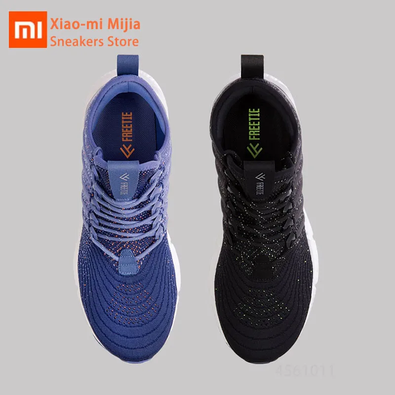 Xiaomi Mijia FREETIE мужские стильные дышащие амортизирующие кроссовки для бега с