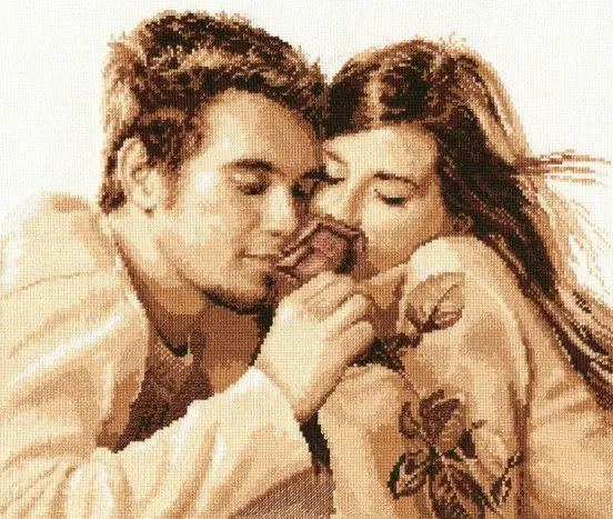 Набор для вышивки крестом рукоделия без печати мужчин и женщин романтичный милый