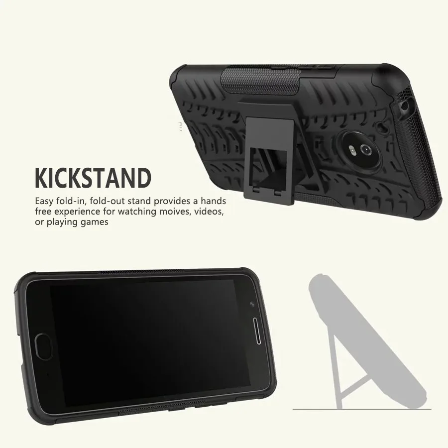 Чехол 2 в 1 армированном стиле для Lenovo Moto G4 G5 G5S G6 Plus 2018 задняя крышка сверхмощный