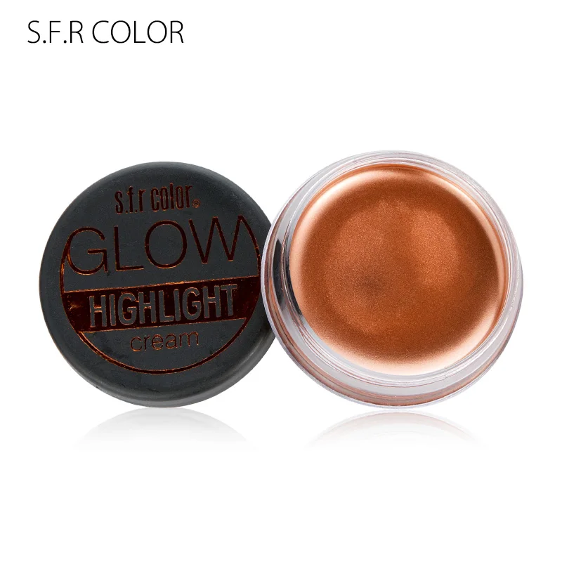 Макияж для лица bronzing highlighter cream 6 цветов водостойкий стойкий мерцающие тени крем металлический хайлайтер палитра HF135