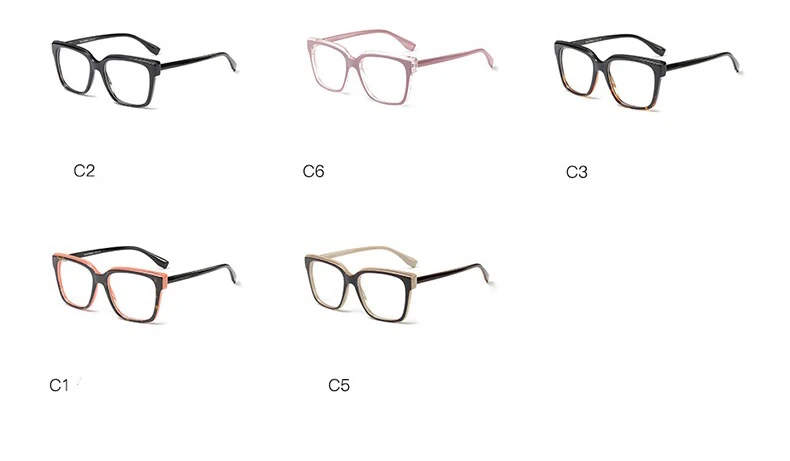 fashion square women eyeglass frames accessories clear lens glasses men optical frame Prescription Myopia CY248 | Аксессуары для