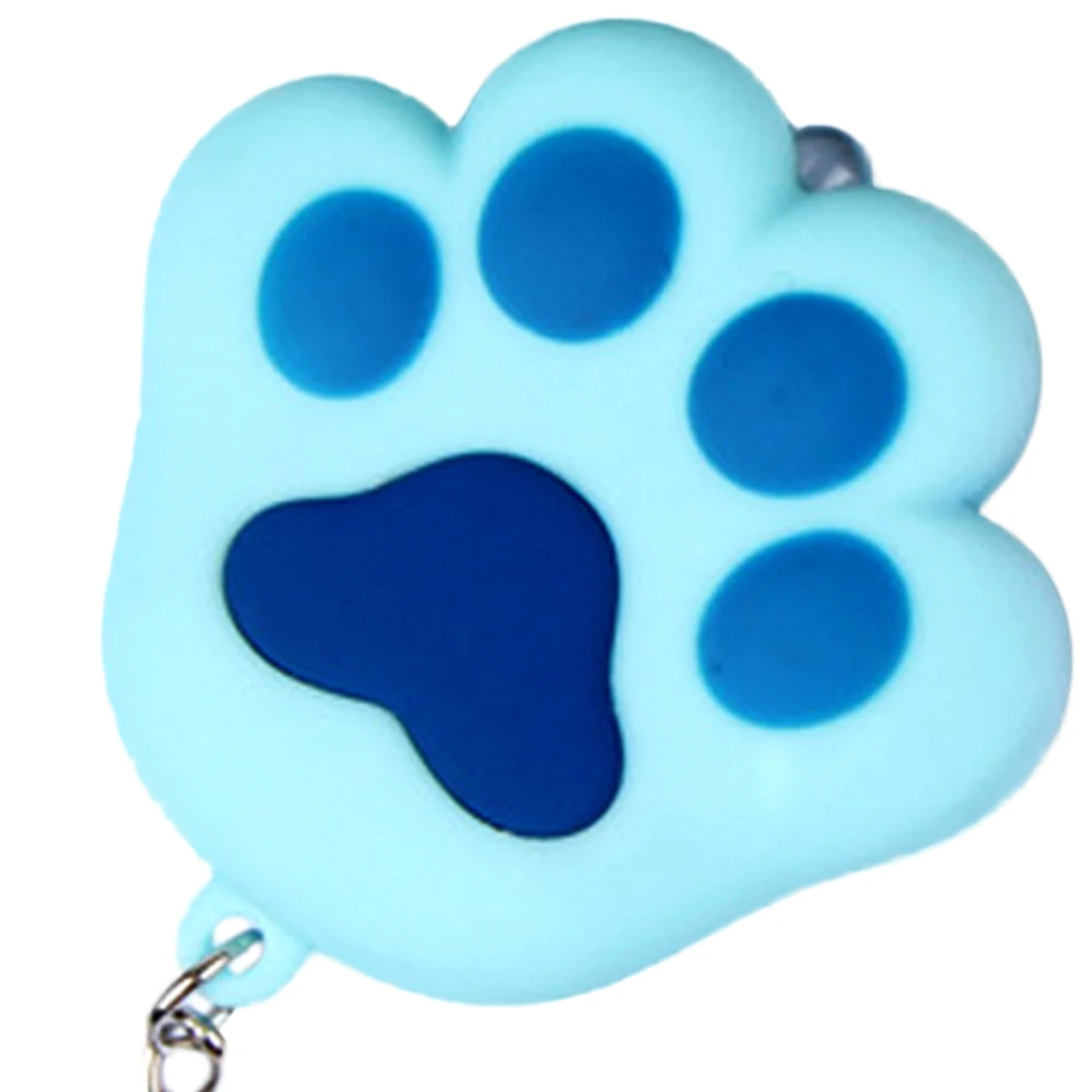 blue Брелок новинка кошка лапа Сумочка Детский подарок освещение игрушка-фонарик брелок - Цвет: blue