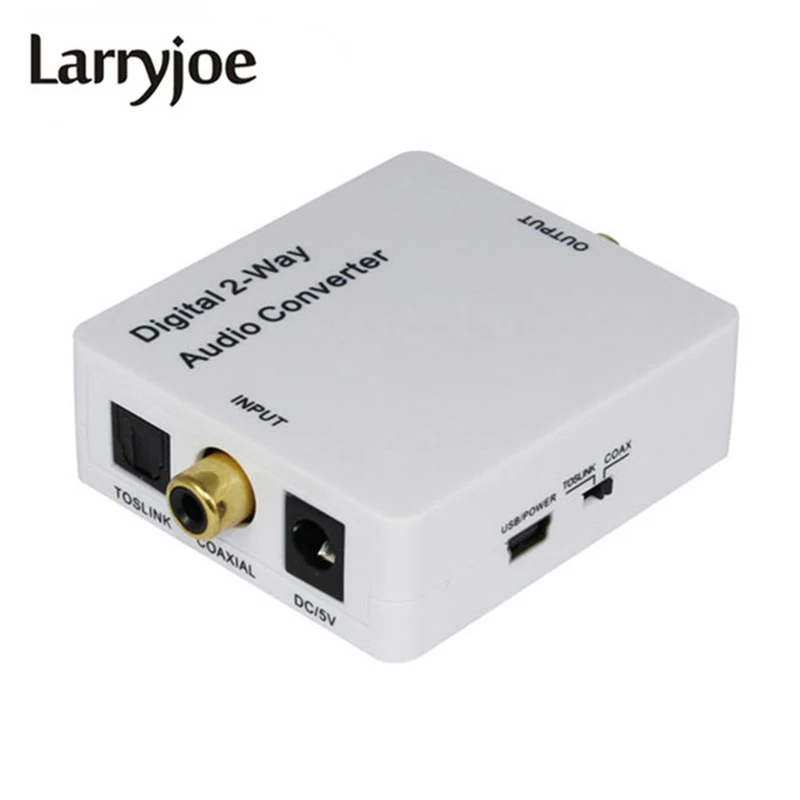 Larryjoe цифровой 2 сторонний аудио конвертер оптический Toslink Spdif коаксиальный