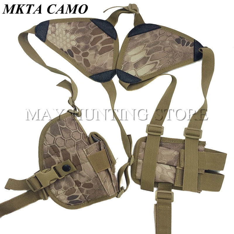 Регулируемый тактический наплечный кобура для пистолета двойная скрытая под