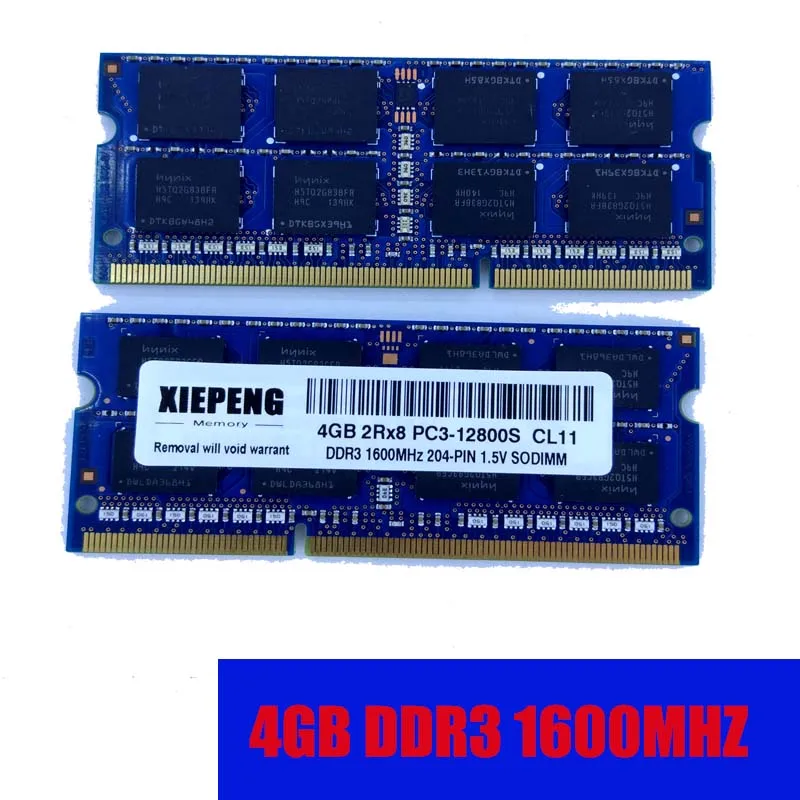 Оперативная память для ноутбука 4 Гб 2Rx8 12800 1600 МГц DDR3 4G pc3 204 PIN SODIMM|Оперативная