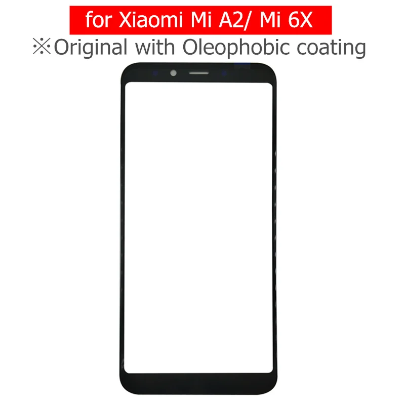 Для Xiaomi Mi A2 Сенсорный экран 5,9" для Xiaomi Mi 6X Стекло Панель планшета Сенсор Touchpad спереди Стекло Панель запасных Запчасти