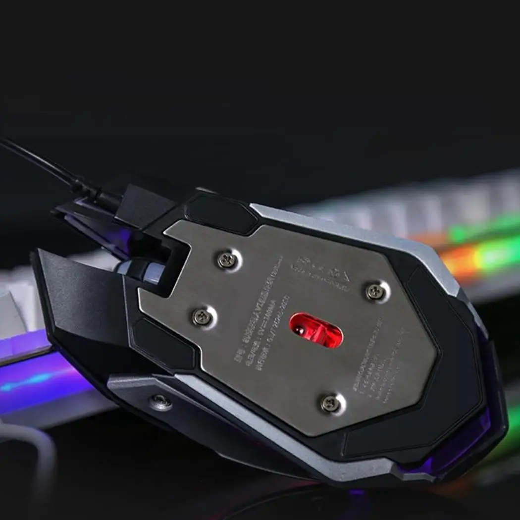 Прочная USB Проводная светящаяся игровая мышь клавиатура для настольного