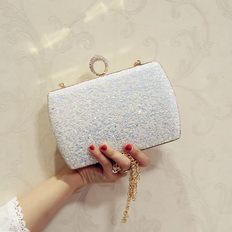 ETAILL 2017 шикарный клатч с блестками женская сумка на плечо модная блестящая для