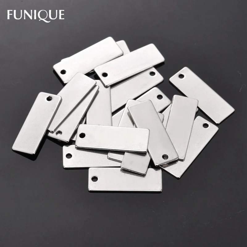 20 шт. прямоугольные подвески из нержавеющей стали 25 Х9 мм|tag pendant|pendant brandstamping blanks |