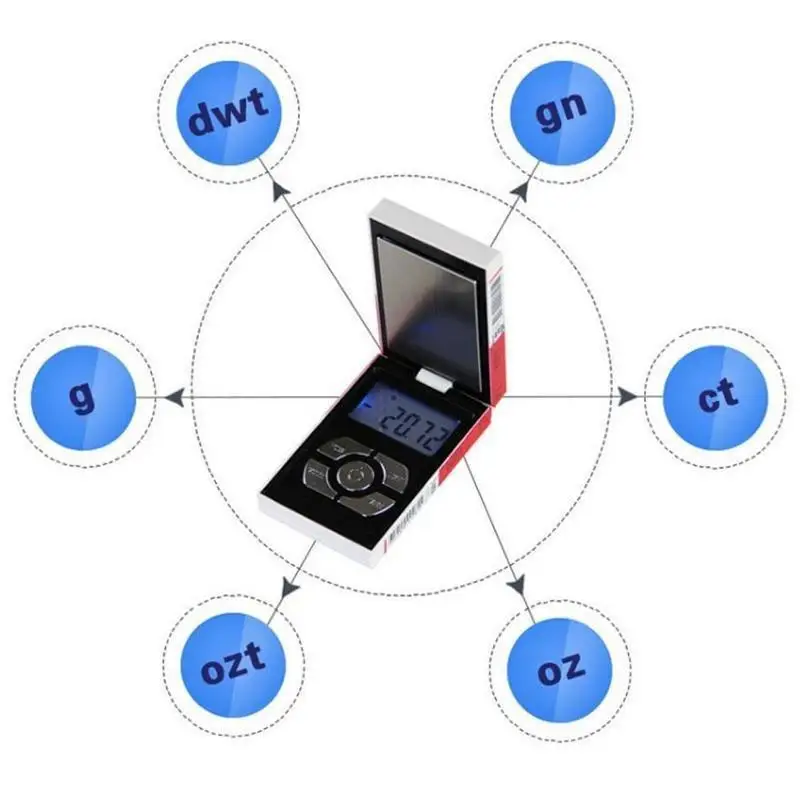 New Pop Mini Pocket Electronic Digital Jewelry Scale for Gold Cigarette Box Weigh Balance 0.01 200g Weights digital mini scale |
