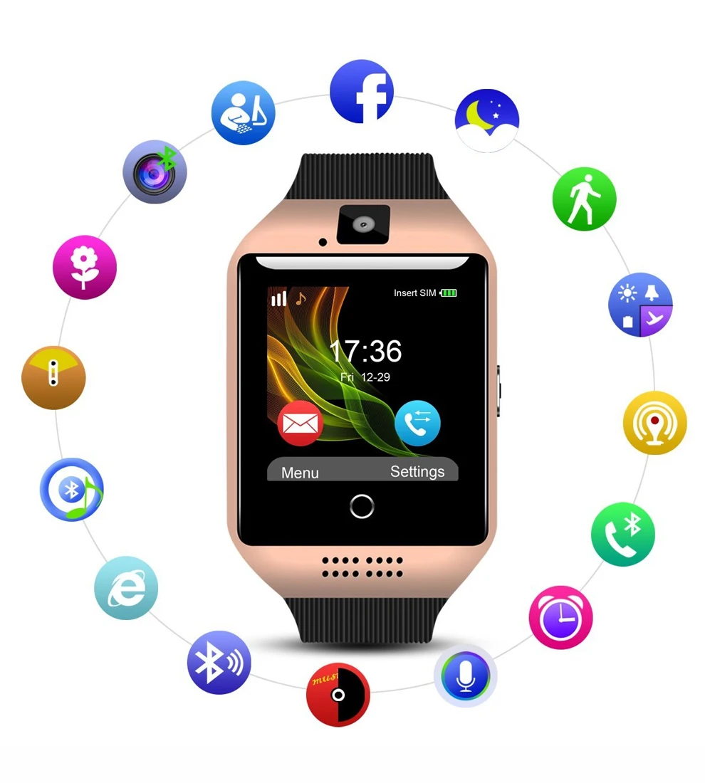 Q18 Детские умные часы с Камера Bluetooth спортивные Носимых устройств SIM TF карты Smartwatch
