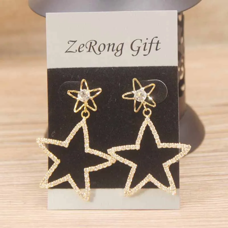 Новое поступление Сверкающее серебро серьги с горным хрусталем для Для женщин