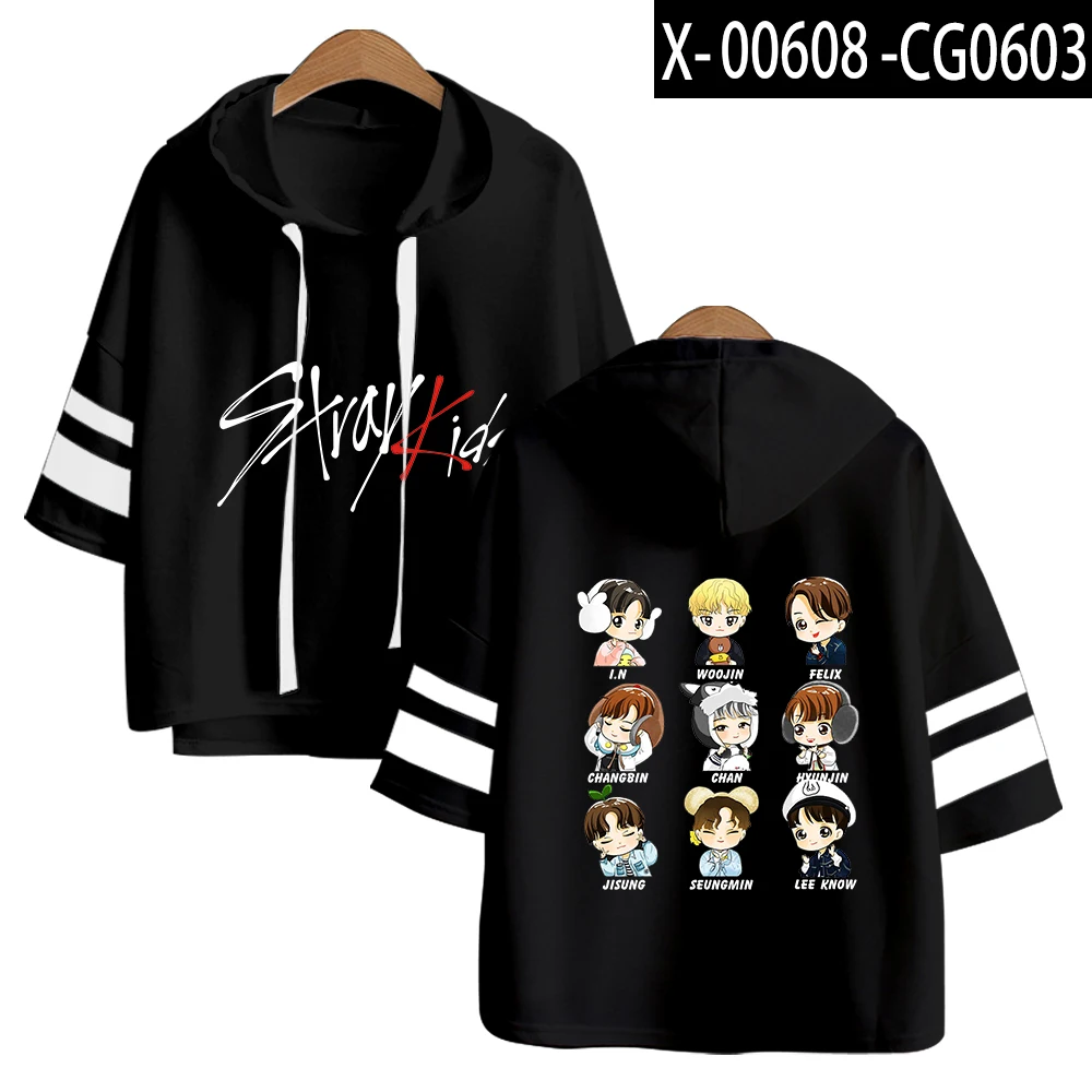H Stary kids kpop толстовки ривердейл короткий рукав Харадзюку модные толстовки для женщин крутая весенне-летняя одежда с пентагоном в стиле хип-хоп - Цвет: H