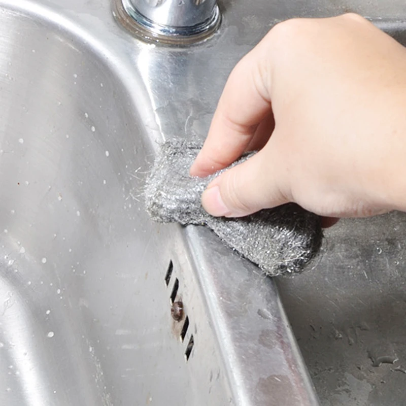 12 шт./лот супер моющее средство из металлической губки и сетки кухонный