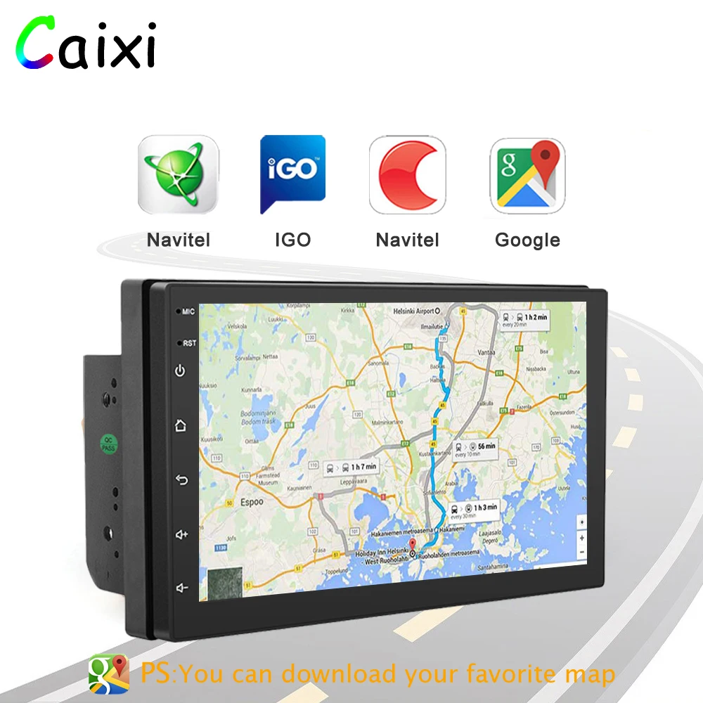 2DIN автомобильный мультимедийный плеер Andriod gps навигация HD Авторадио WiFi 2 USB " автомобильный аудио Радио стерео для VW Nissan Kia toyota