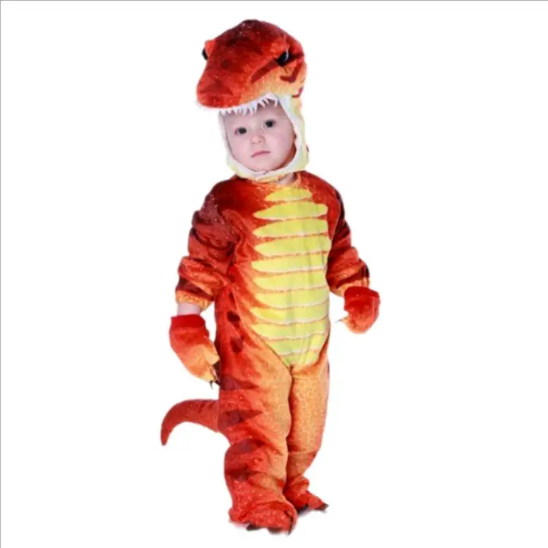 Новый костюм трицератопса мальчиков дети маленькие T Rex Косплэй динозавров