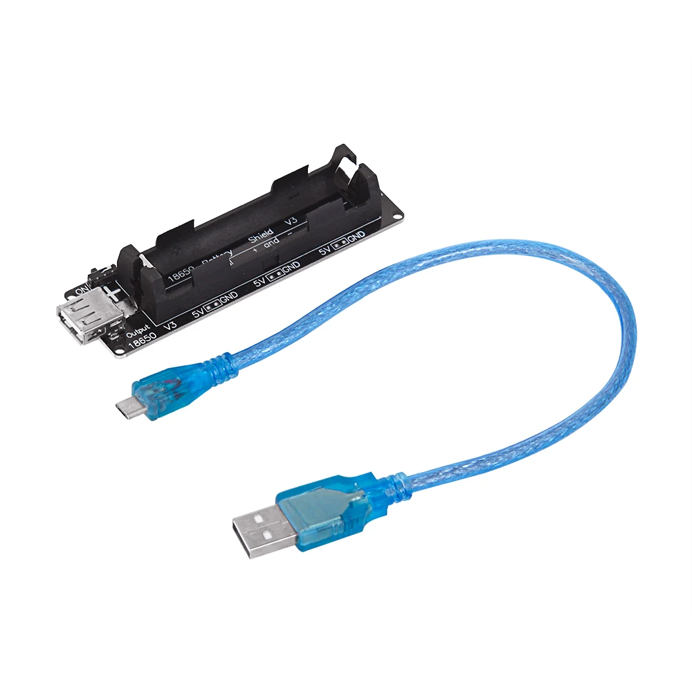 ESP32 18650 Батарея держатель Щит Плата расширения V3 с USB кабель|Печатные платы| |
