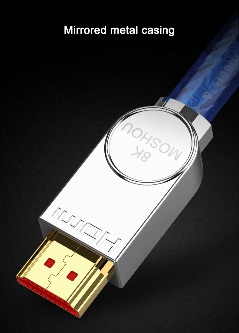 8K HDMI 2,1 кабели 48 Гбит/с 8K@ 120 Гц 4K60@ Гц поддержка динамического HDR 4:4:4 HDCP 2,2 3D для ТВ усилитель проектор Blu-Ray видео MOSHOU