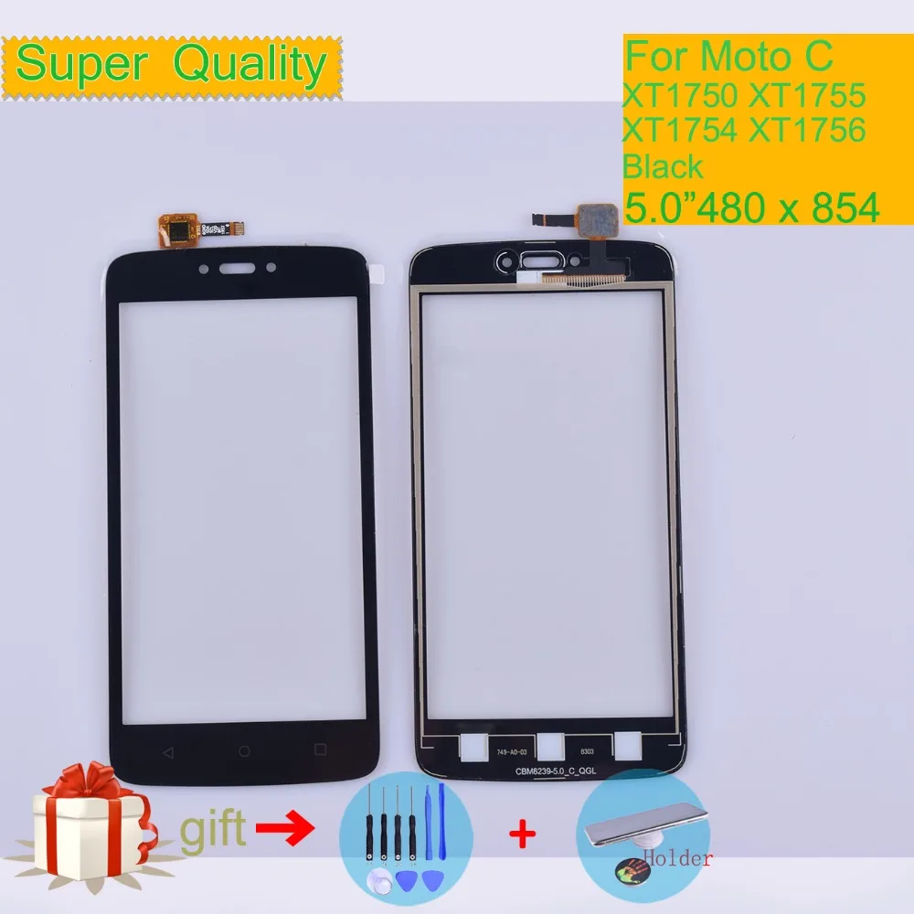 Сенсорный экран 5 0 дюйма для Motorola Moto C Touch XT1750 XT1755 XT1754 XT1756 дигитайзер передняя