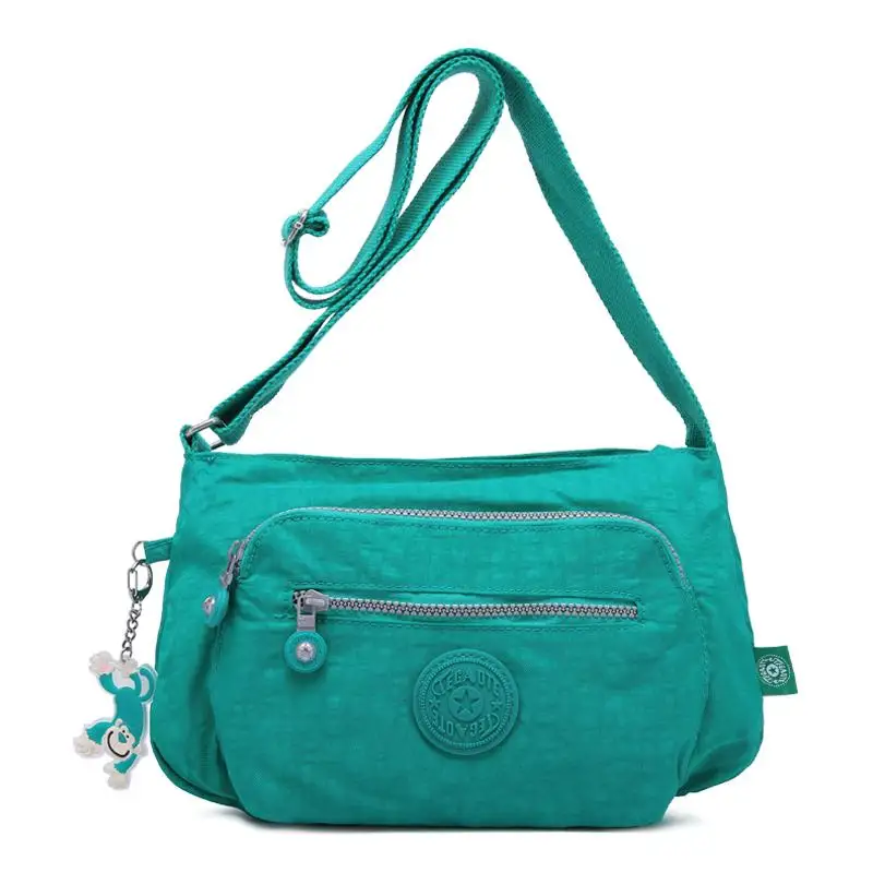 glass green TEGAOTE, маленькая сумка на плечо для женщин, сумки-мессенджеры, Хобо Bolsas Feminina, Женская сумочка, пляжный клатч, для девушек, нейлон, Повседневная сумка для женщин - Цвет: glass green