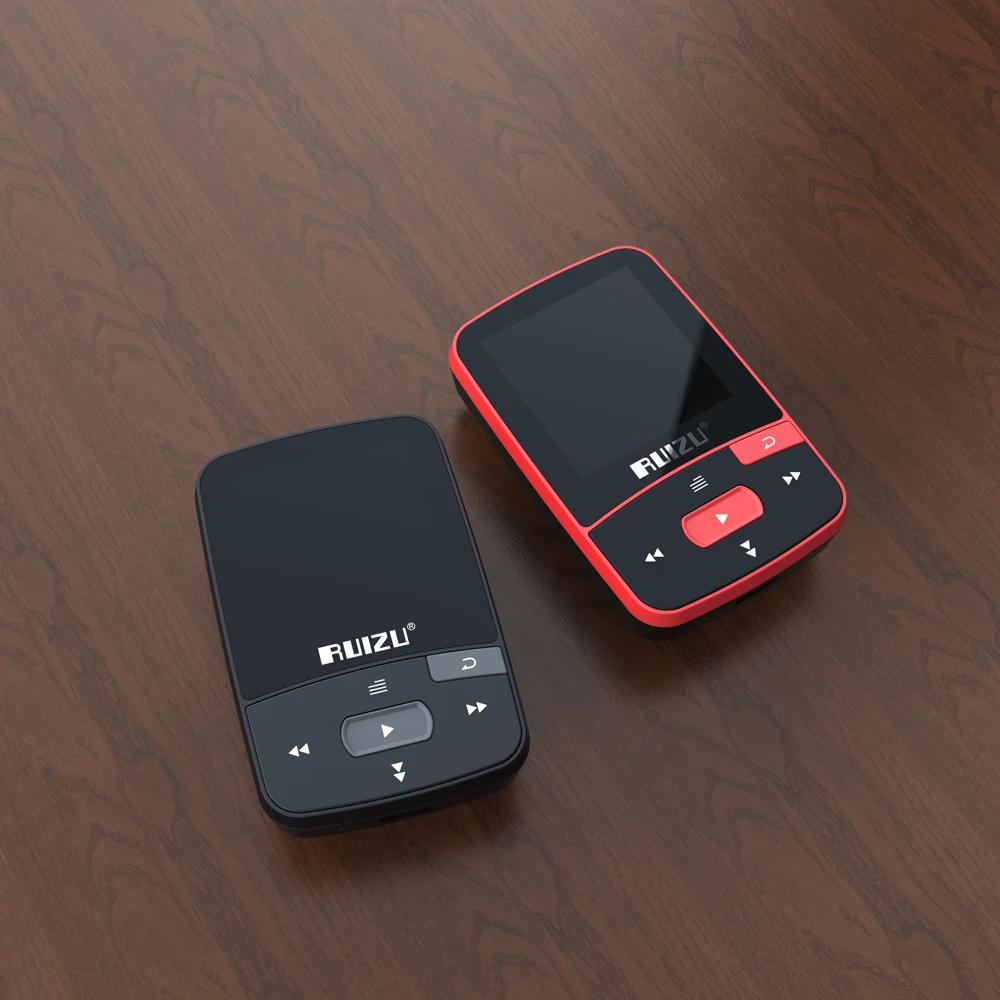 RUIZU X50 Спортивный Bluetooth MP3 плеер 8 ГБ мини зажим с экраном поддержка FM запись