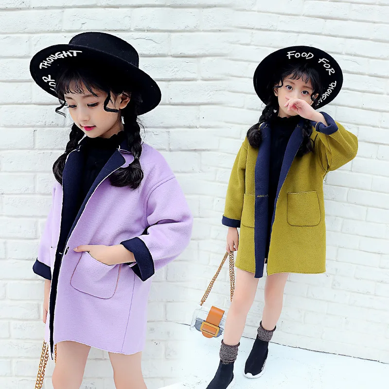 Новый Детское зимнее пальто Модные Обувь для девочек длинные куртки корейские
