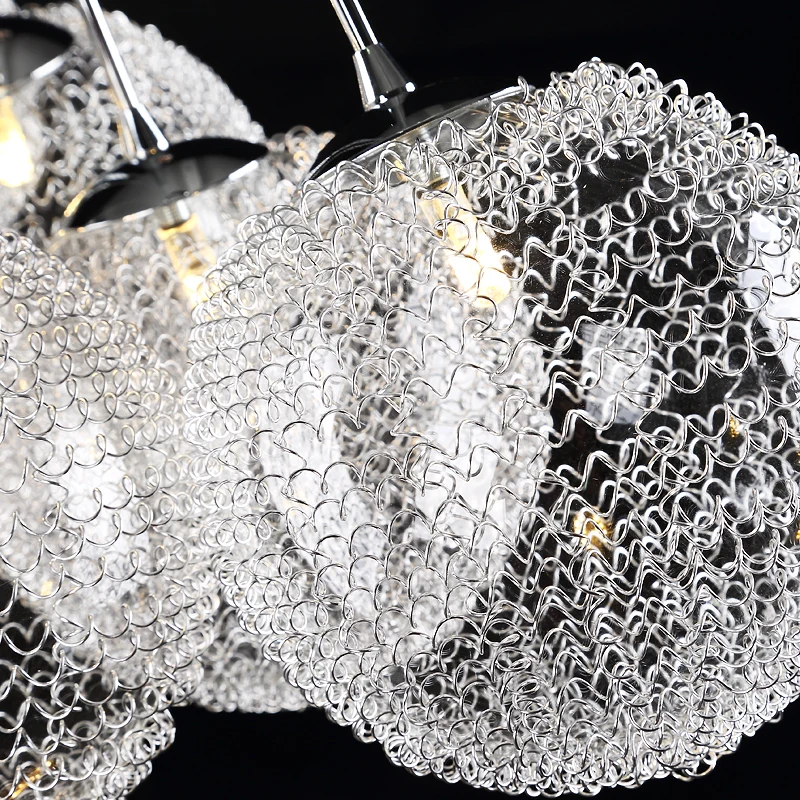 Современный подвесной светильник в виде шара из алюминия светодиодная лампа G4