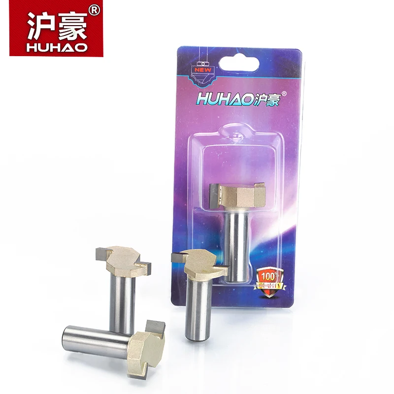 HUHAO 1pcs 1/2&quot Shank T type slotting cutter woodworking tool 2 Flute router bits for wood Rabbeting Bit endmill milling | Инструменты
