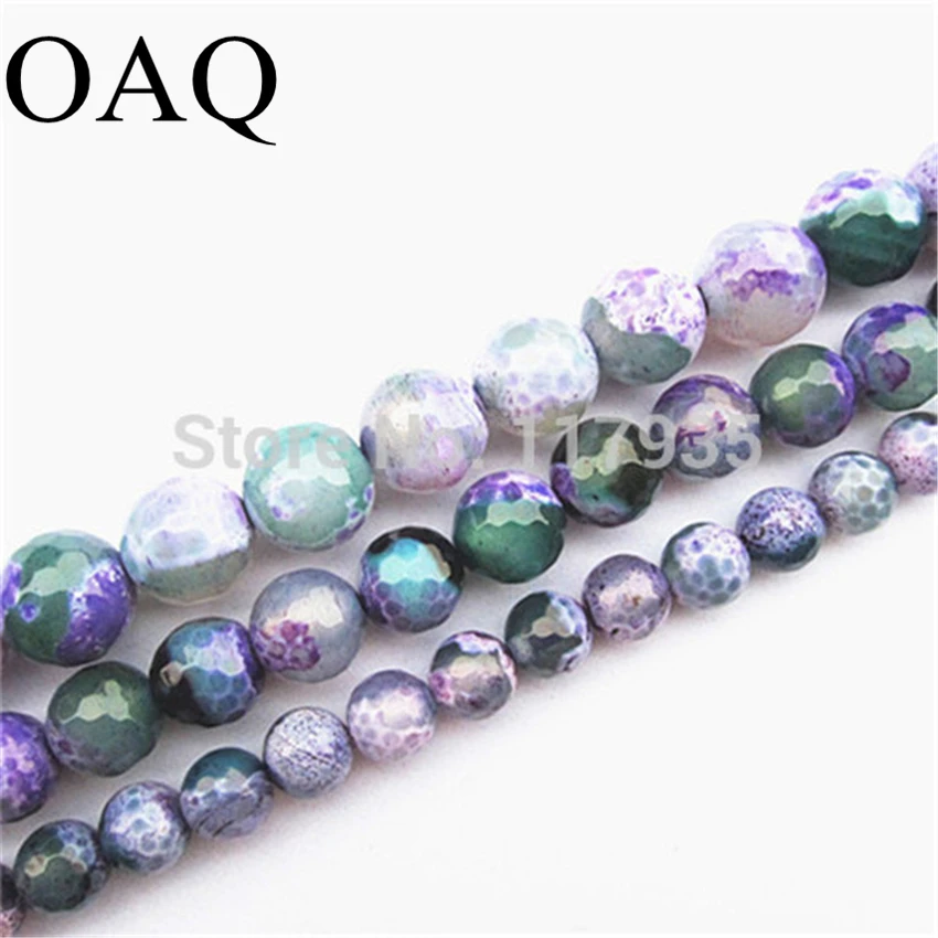Опт 8 12 мм граненые бусины из натурального камня оникса фиолетовые зеленые