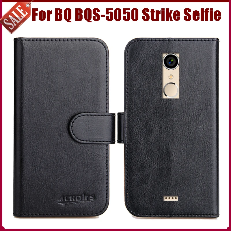 

Лидер продаж! BQ BQS-5050 чехол Strike Selfie Новое поступление 6 цветов высококачественный кожаный защитный чехол для телефона