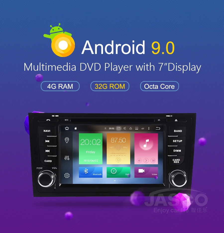 Android 9,0 Автомобильный DVD стерео мультимедиа головное устройство для AUDI A6 RS6 1997-2004 S6 1997+ Авто ПК радио gps навигация видео аудио 4 грамма