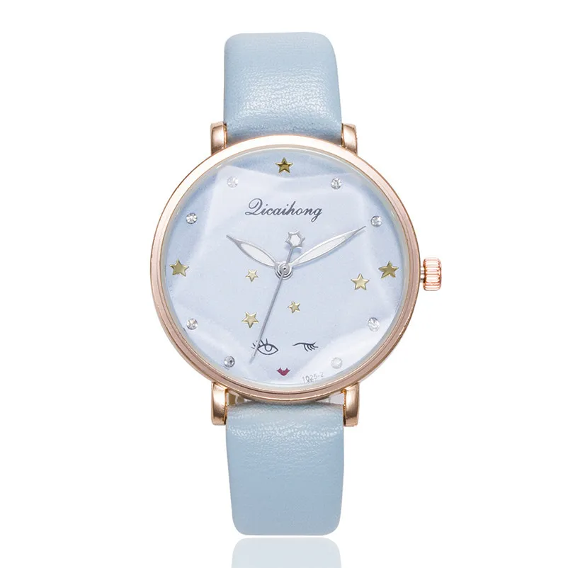 Женские часы с кожаным ремешком аналоговые кварцевые наручные relogio feminino J13 # N