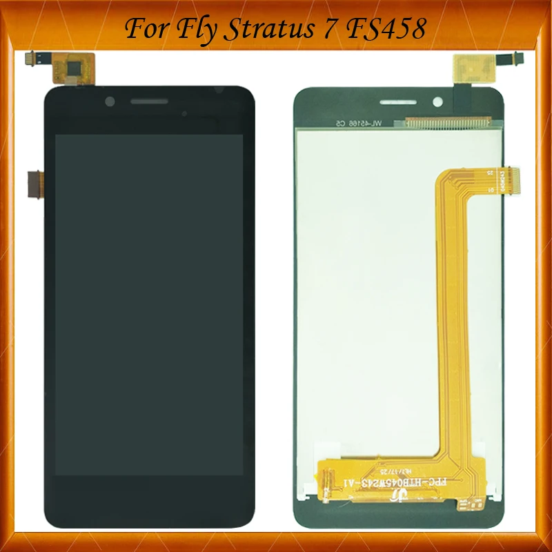 100% Протестировано для FLY FS458 Stratus 7 FS 458 сенсорный экран с ЖК дисплея в сборе