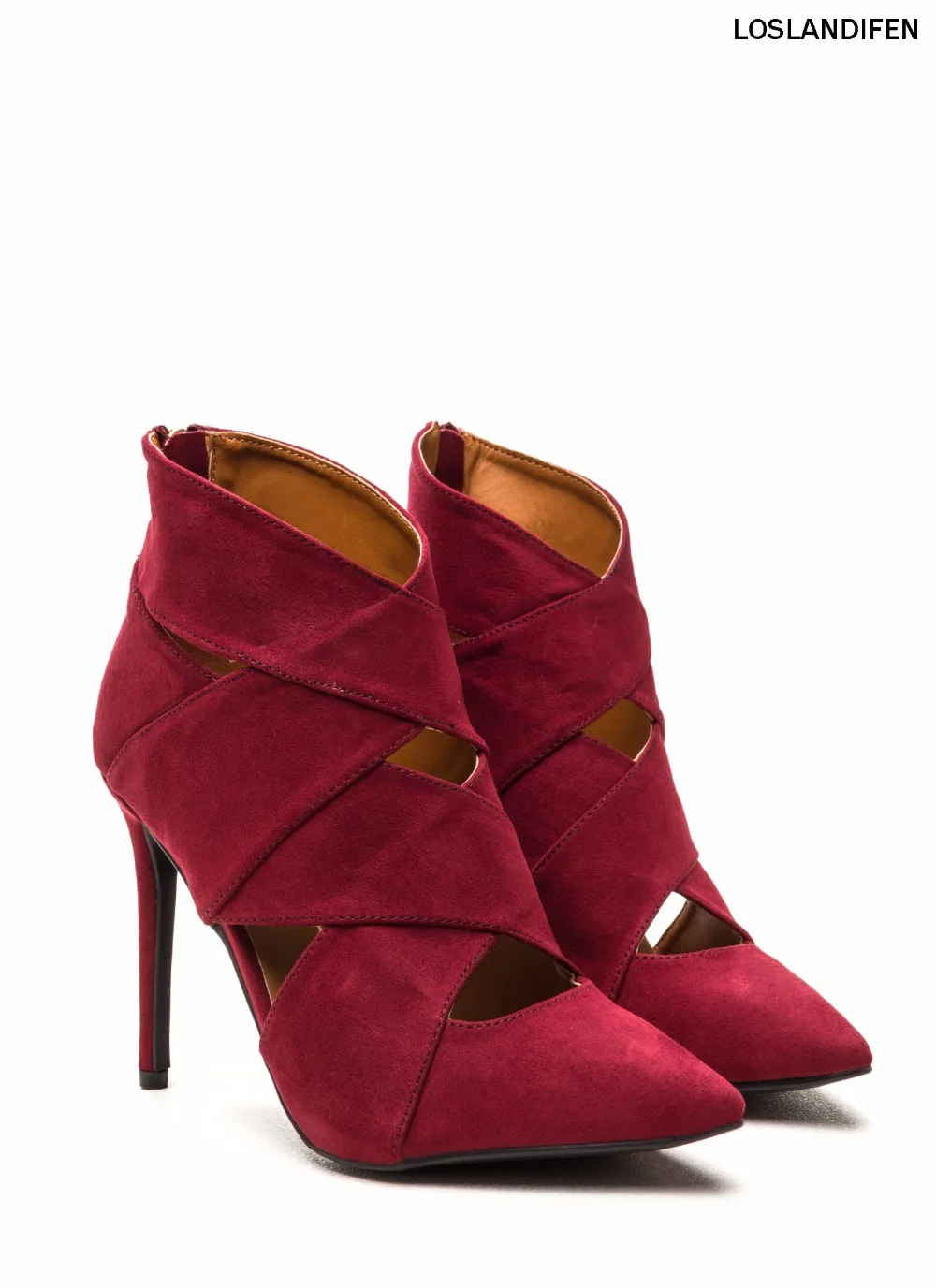 Новинка 2018 года стильные женские модные туфли с острым носком замшевые вырезами