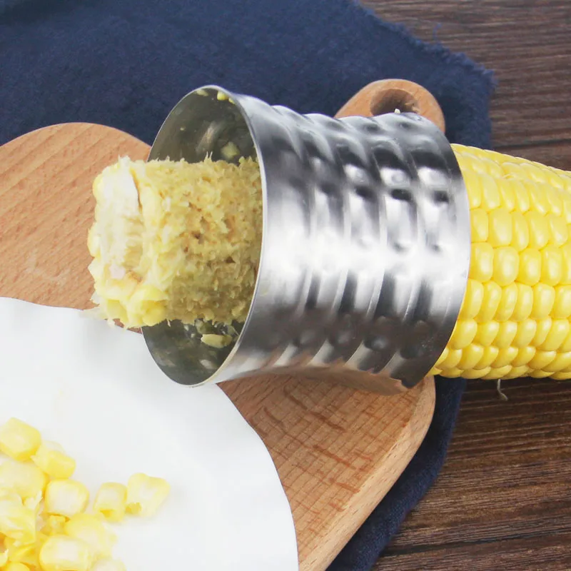 Нержавеющая сталь для зачистки кукурузы Нескользящий Захват нож удаления ядра MU|