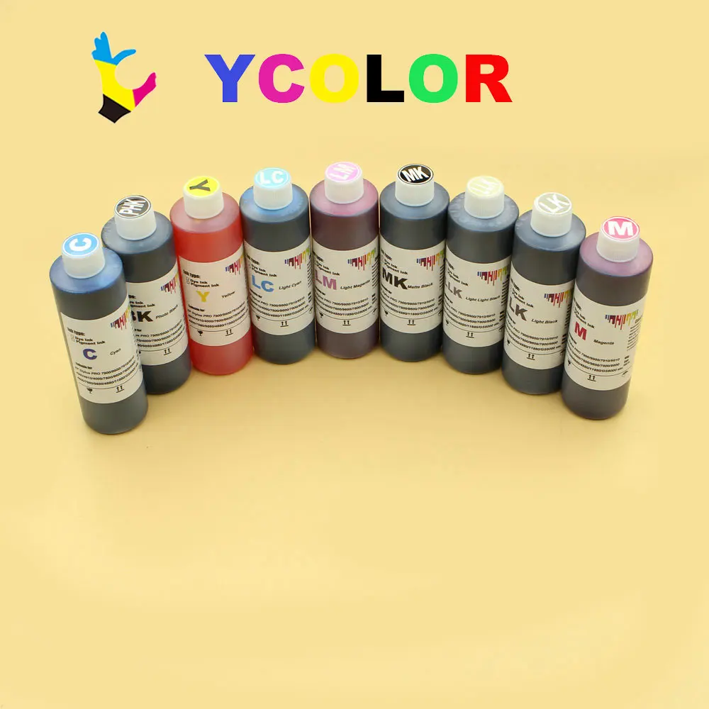 

250ML Wide format Dye Ink For Epson P600 P800 P808 For EPSON P6000 P7000 P8000 P9000 dye ink printer